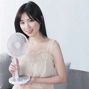 台式 电风扇USB可充电家用宿舍桌床上超静音大风力台扇小型办公室