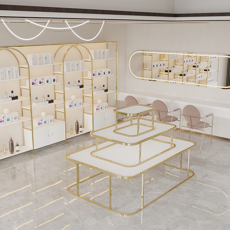 伴手礼中岛展示架流水台化妆品展柜服装店包包展台喜铺糖果陈列桌