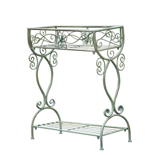 户外花园做旧铁艺多层花盆架庭院别墅阳台花店园艺绿萝植物花架