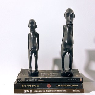 非洲特产非洲黑木雕刻工艺品装饰实木头工艺品纯手工创意木人摆件