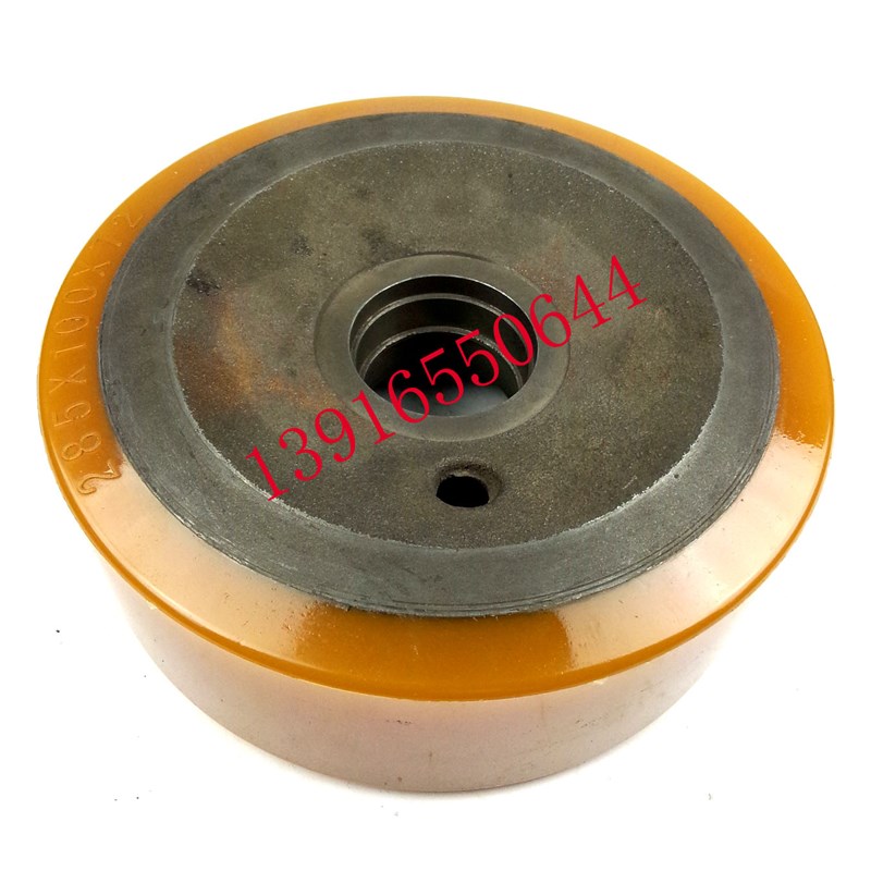 电动叉车轮子林德R14\R16R20承载轮285X100前移式叉车前轮承重轮