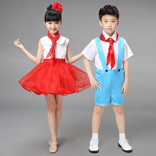 元旦儿童合唱服演出服装学生礼服中小学生诗词朗读男童女童表演服