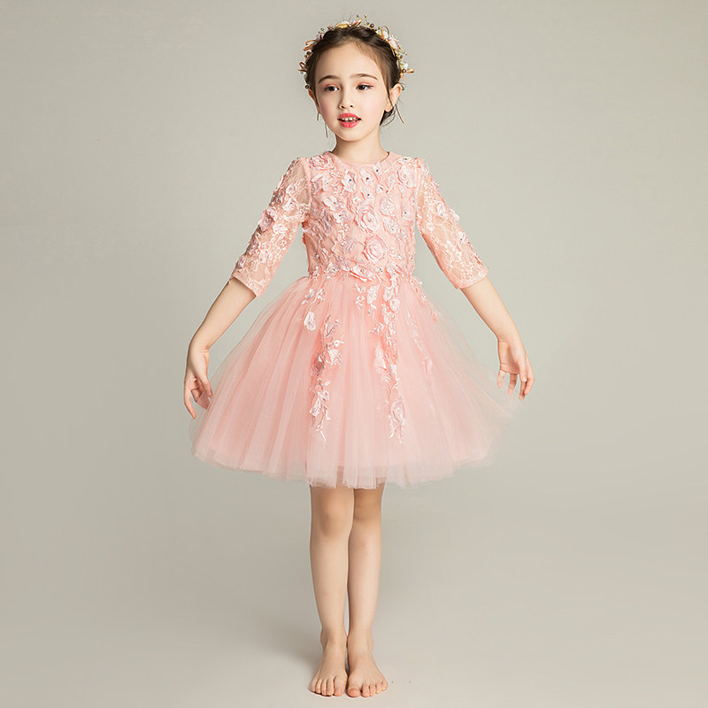 儿童礼服公主裙女童晚礼服裙小花童婚纱主持人钢琴表演服女孩秋冬,童装/婴儿装/亲子装,儿童礼服,淘宝优惠券,粉丝福利购,淘宝优惠卷