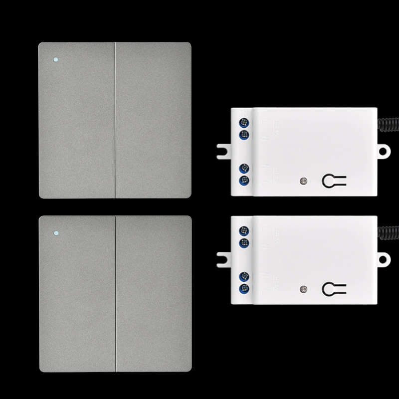 自发电无线遥控开关无线遥控模块220V家用灯免布线随意贴开关面板