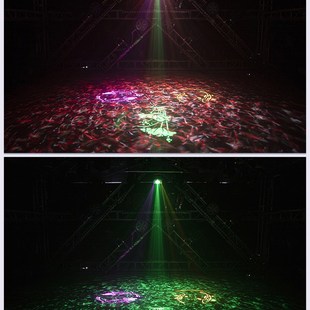 KTV闪光灯七彩旋转灯声控镭射灯歌厅家用蹦迪爆闪水波纹激光灯