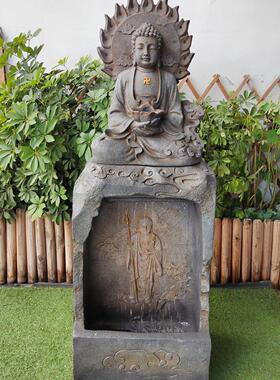 创意流水佛像流水喷泉庭院花园广场流水装饰摆件