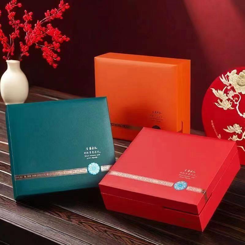 遇见你档礼盒八角圆盒通用海参燕窝铁皮石斛包装烫金礼盒礼品