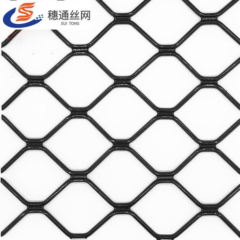 铝合金菱形网片 铝美格网7mm6X6cm孔实心不划手防盗防护小孩铝网