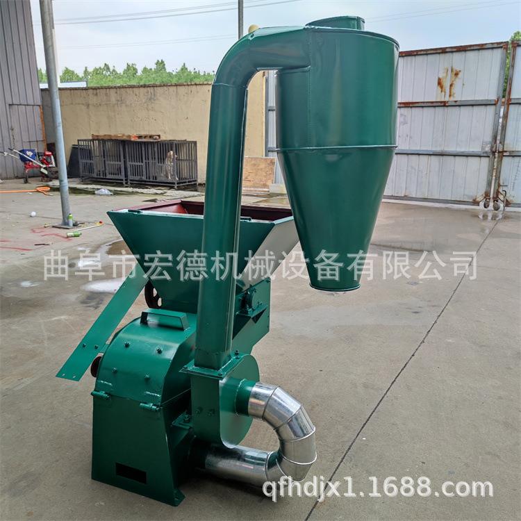 锤片式红薯秧磨糠机 小型家用电动粉草机 沙克龙稻草饲料粉糠机