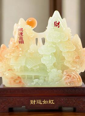 鸿运当头树脂摆件客厅电视柜办公商务开业乔迁送长辈财运如虹摆件