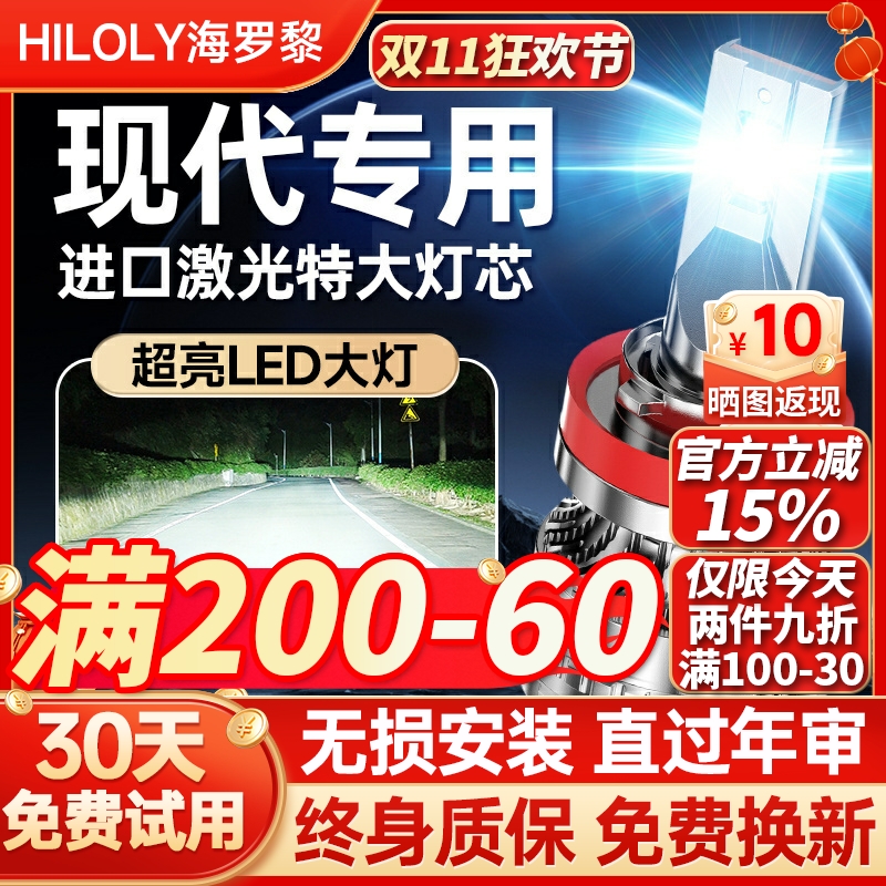 【超亮聚光】现代专用led大灯