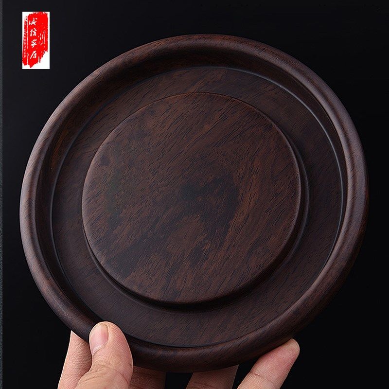 黑檀实木壶承干泡台圆形隔热壶垫盖碗壶托茶壶底座小茶盘茶具配件,餐饮具,茶盘,淘宝优惠券,粉丝福利购,淘宝优惠卷