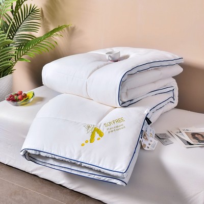 大豆纤维被子冬被四季通用子母被二合一棉被10斤加厚保暖春秋被