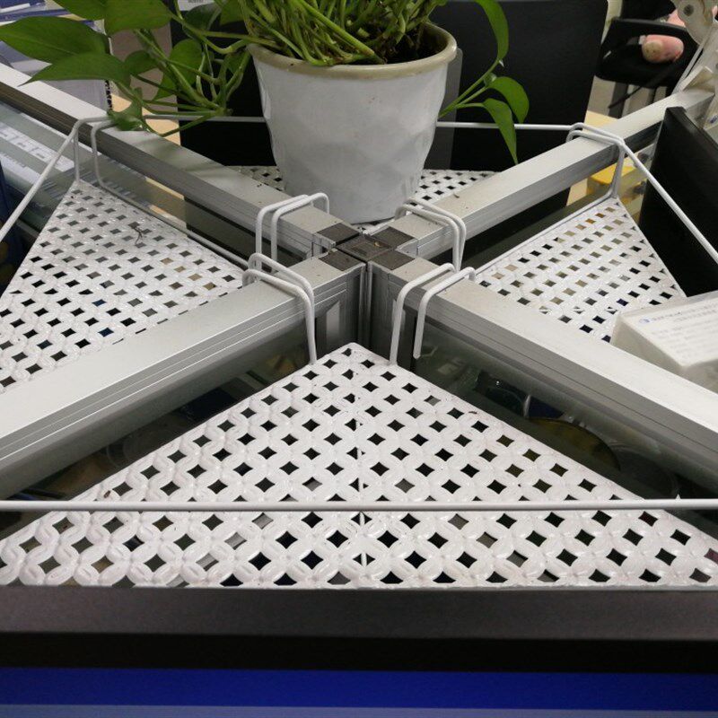 铁艺办公室办公桌置物架三角花架T字十字转角收纳挂架绿萝架