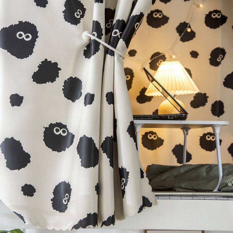 学生宿舍加厚物理强遮光床帘寝室上铺下铺男女卡通蚊帐纱床幔桌帘