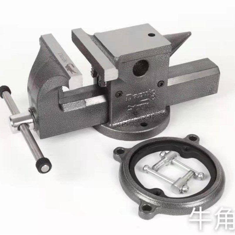 重型牛角台虎钳精密平口钳夹具台钳工作台多功能台钳工作台高精度,五金/工具,台虎钳,淘宝优惠券,粉丝福利购,淘宝优惠卷