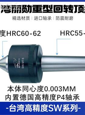 高精度重型回转莫氏MT56号公制80100车牀磨牀尾座顶针活