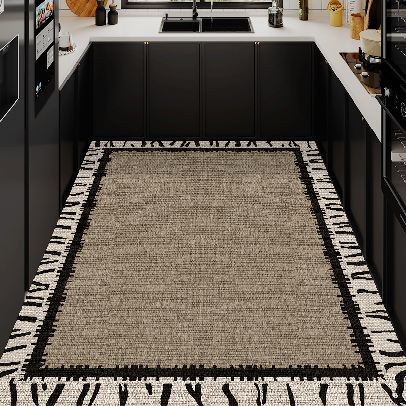 科技皮厨房地垫全铺地毯防油防水可擦免洗耐脏防滑垫吸水防污脚垫