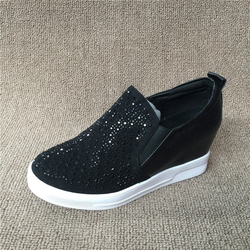 2023春款f断码处理真皮女鞋平底百搭内增高一脚蹬懒人鞋水钻女单,女鞋,深口单鞋,淘宝优惠券,粉丝福利购,淘宝优惠卷