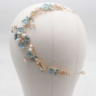 古典舞蹈头饰头花胶州秧歌发饰傣族舞蹈扇子舞伞舞表演舞台头饰