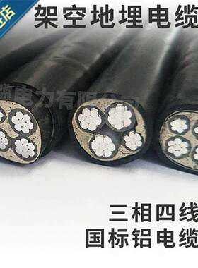 多芯电览线吕线电线20平方吕芯户新品外空三相四线电缆铝线多