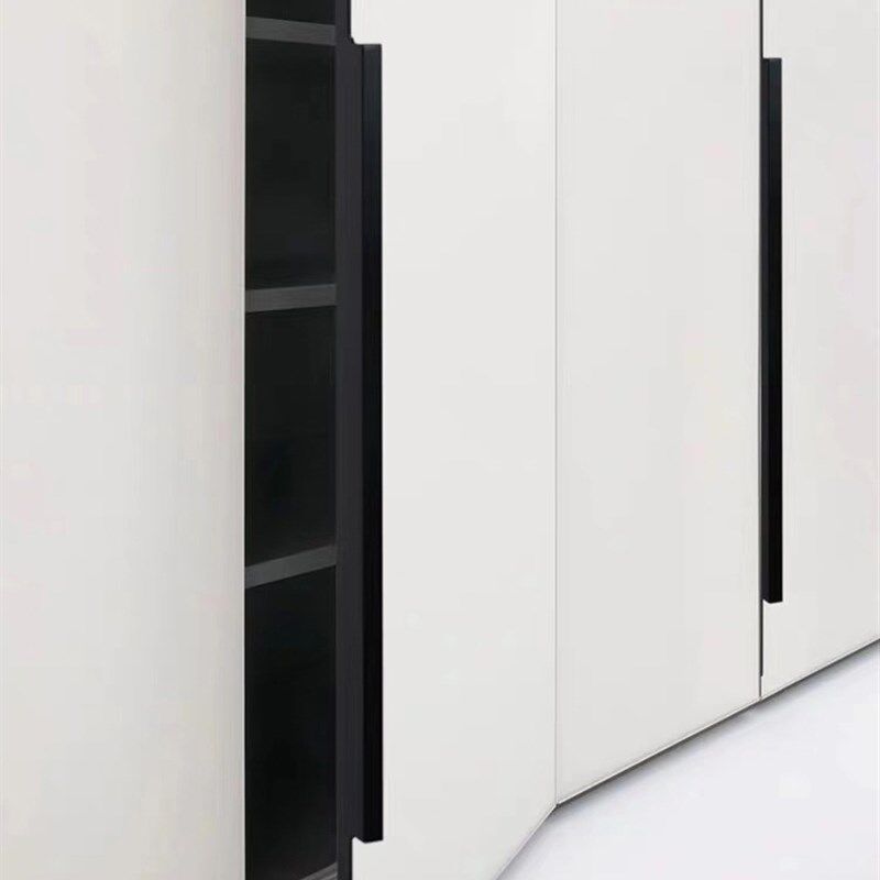 封边拉手暗藏推拉衣柜门加长衣橱柜固定大号暗拉手f型铝合金小型