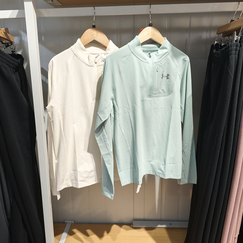 安德玛春季26儿童长袖t恤男女童拼接立领运动上衣261321309A