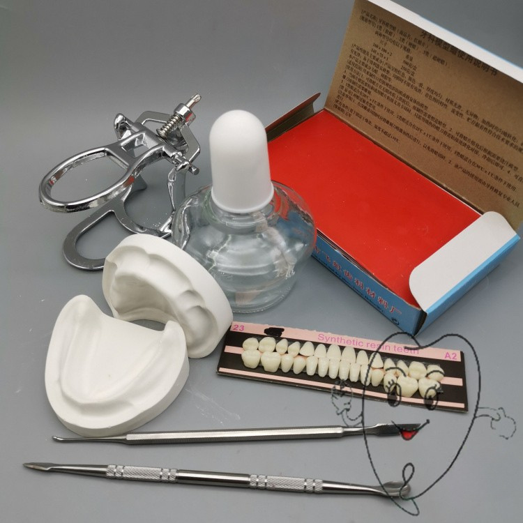 牙科 学生排牙练习 吸附性排牙蜡堤成型工具 全口功能性义齿