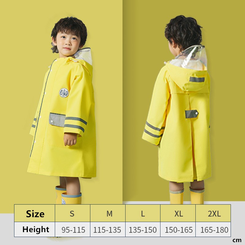 Kids Thickened Rain Coat Outdoor WaGterproof Raincoat Childr