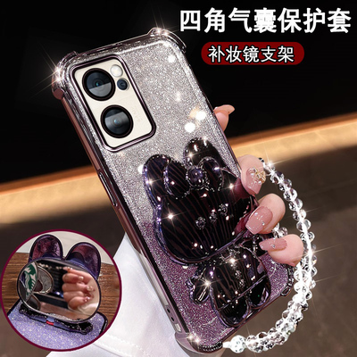 opporeno7新款手机壳镜子支架