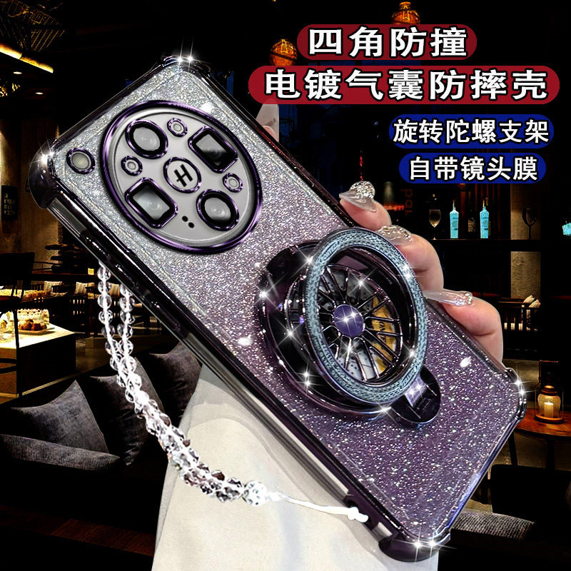 适用OPPOFindX9Ultra手机壳findX9ultra陀螺支架PMA110高级磁吸findX9ultra镜头膜全包pma防摔闪粉气囊软壳5G