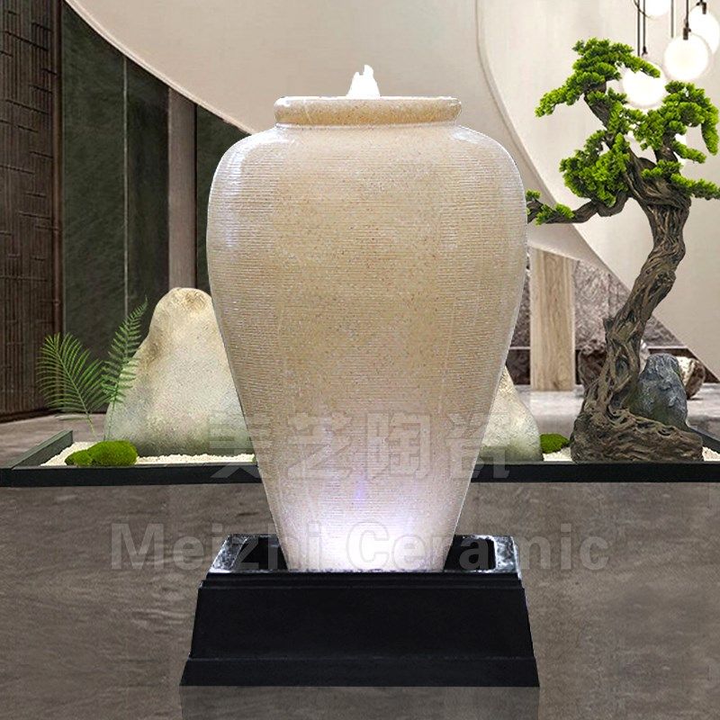 大号流水陶罐美容院落o地水景喷泉花瓶流水摆件招财循环水缸加湿,家居饰品,流水摆件,淘宝优惠券,粉丝福利购,淘宝优惠卷