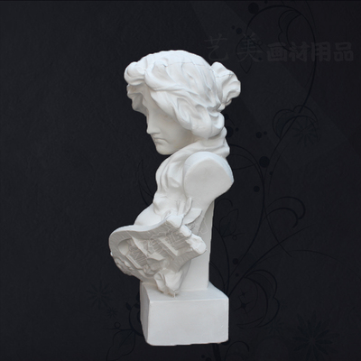 石膏像大琴女石膏人头像 胸像全身像几何体素描模型美术用品 雕塑