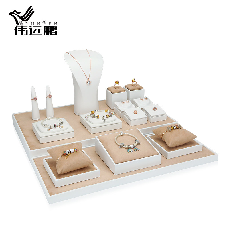 珠宝展示道具首饰饰品橱窗展示架吊坠项链戒指玉器柜台陈列托盘