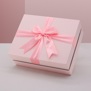 520少女心粉色礼物盒节日礼盒空盒情侣生日礼品520展示盒超大糖盒