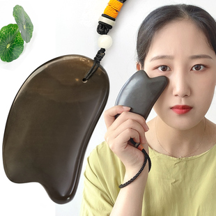 泗滨玄黄砭石刮痧板三件套足部按摩锥点穴棒头疗梳子经络全身通用