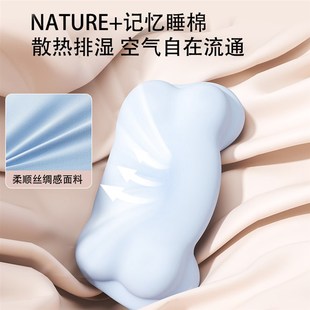 御合美时光云朵枕头套存折枕套一对装保护隔离层整头单个成人家用