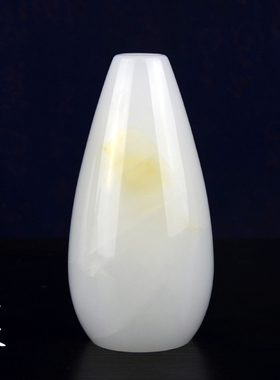 玉石小花瓶客厅书房办公室摆件家居装饰乔迁新居礼物艺术工艺笔筒