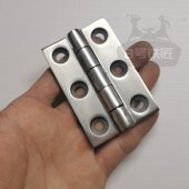 304不锈钢重型工业合页加厚配电箱电柜铰链精铸重型平开合页75