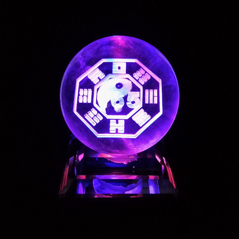 汽车摆件165平衡牌水晶球水晶底座摆件165平衡牌车内摆件