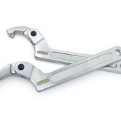 月牙扳手铬钒钢 多功能可调节勾型摩托车减震扳手水表圆螺母扳手