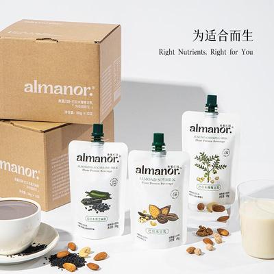 奥蔓庄园黑芝麻巴旦木植物奶