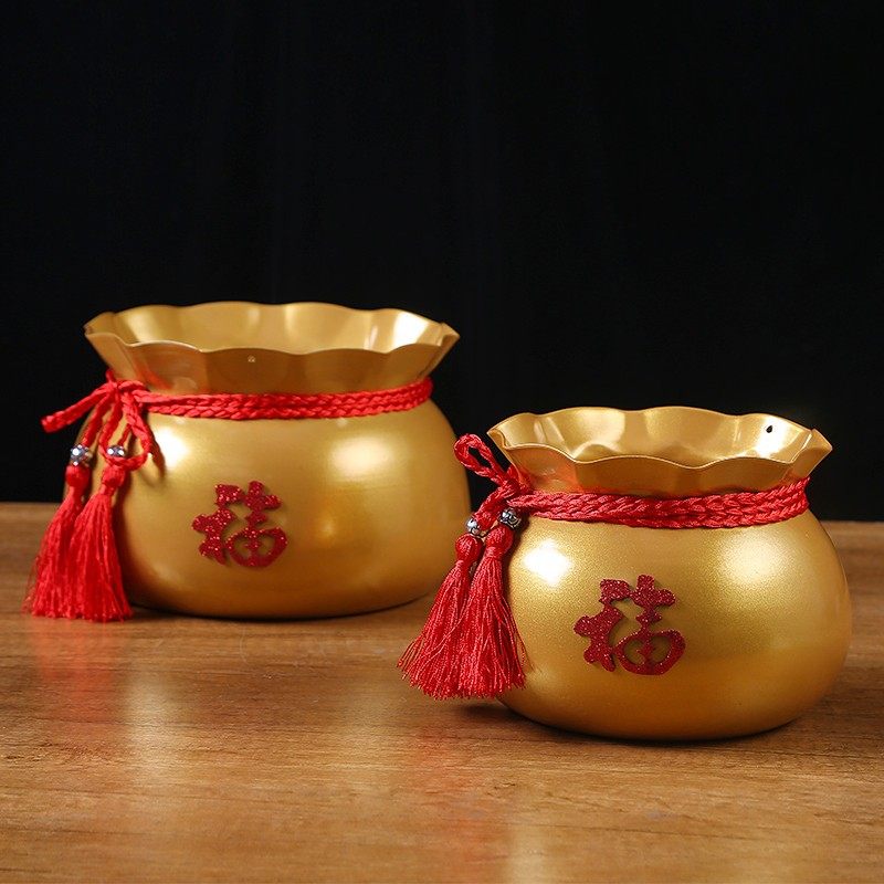 新年福桶聚宝盆红发财果插花桶铁艺福桶家居装饰客厅摆件金属盆器,家居饰品,福桶,淘宝优惠券,粉丝福利购,淘宝优惠卷