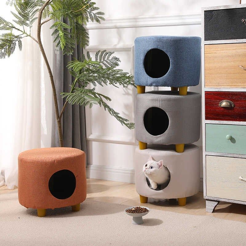 实木猫窝板凳子四季通用猫屋冬季保暖小幼猫狗半封闭式宠物窝用品,宠物/宠物食品及用品,猫窝/屋/帐篷/沙发,淘宝优惠券,粉丝福利购,淘宝优惠卷