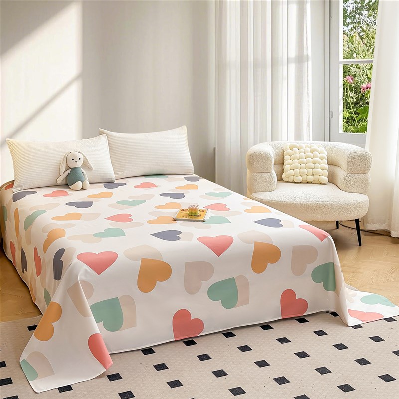 全棉床单春夏四季用纯棉床单单双人床罩床垫套加大炕单床单定制