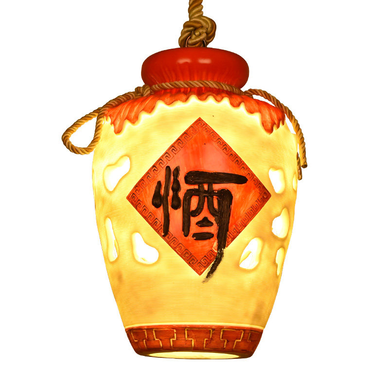 酒吧酒馆酒坛装饰灯酒庄店铺商用中式主题音乐餐厅中式特色吊灯,家装灯饰光源,酒店/宴会厅/餐饮吊灯,淘宝优惠券,粉丝福利购,淘宝优惠卷
