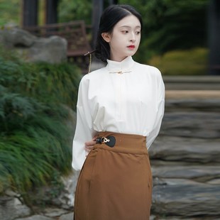 汉服女款唐装女中国风套装改良旗袍上衣民国半身裙古风新中式女装