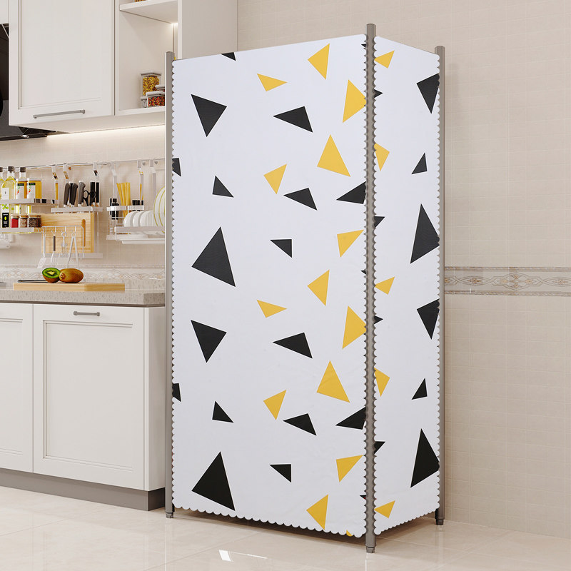 厨房收纳架子防尘罩防水免洗盖布置物架储物柜遮挡帘粘贴式遮灰布,居家布艺,门帘,淘宝优惠券,粉丝福利购,淘宝优惠卷