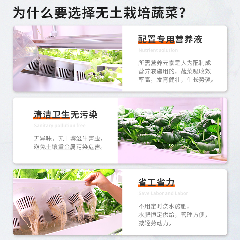 家庭室内智能多层种菜机无土栽培种植箱柜蔬菜水培植物种菜盆神器