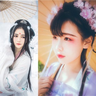 古装假发包新款麻花发包小清新儿童汉服常用贵妃仙女发髻丫鬟COS